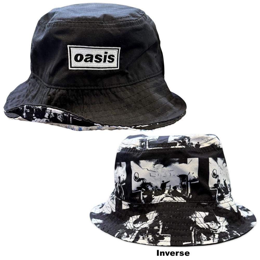 Oasis - Decca Logo / Definitely Maybe Reversible Bucket hat / Vissershoed - Zwart